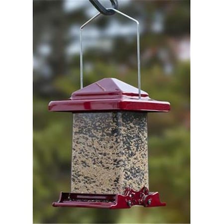 Woodlink WoodLink WL75160 Reflective Red Vista Squirrel-Resistant Feeder 24601